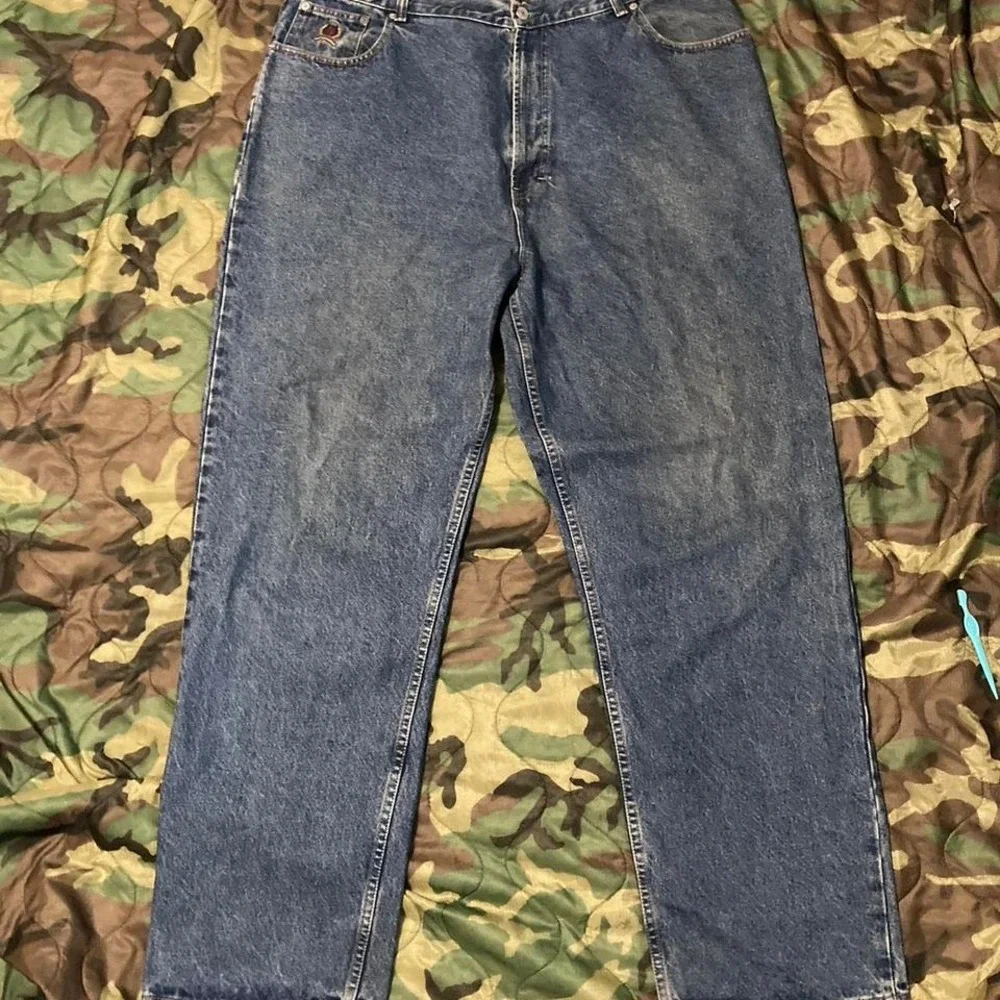 Tommy Hilfiger baggy Wide leg jeans vtg mens 40/34 - Picture 3 of 8